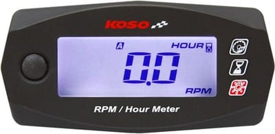 Toerenteller / Draaiuren meter Koso met witte achtergrondverlichting
