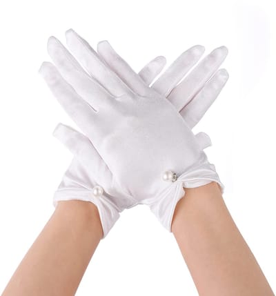 Allecto - Elegante Korte Dameshandschoenen - Zomerhandschoenen - Wit - Perfect voor Bruiloft en Feest - Ademend en Licht - Eén maat