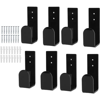 8 Stuks Computer Toetsenbord Houder Acryl Ruimtebesparend Flexibel Toetsenbord Opbergrek black