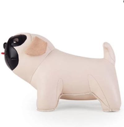 Zuny boekensteun pug black/white