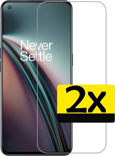 Screenprotector - Geschikt voor OnePlus Nord CE - 2 Stuks - Extra Sterk - Beschermglas - Gehard Glas - Tempered Glass - Screen Protector