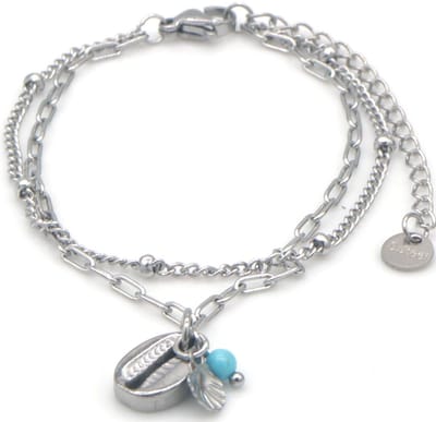 Boho Armband Schelpen – RVS – 16-21cm