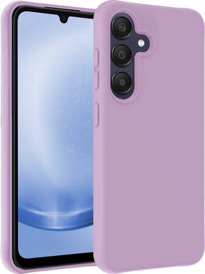 Hoesje - Geschikt voor Samsung Galaxy A25 - Sterk & Shockproof - Siliconen Case - Hoes Cover - Telefoonhoes - Lila