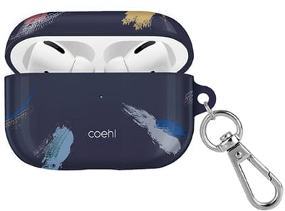 UNIQ Coehl Reverie Serie - AirPods Pro Etui - Niebieskie - Elegante Bescherming - Gemakkelijk Opladen