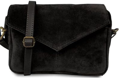 Chabo Bags Envelop Schoudertasje Rio Romy Suede Black
