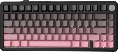 REN® Mechanical Keyboard - Mechanisch Toetsenbord - Mechanische Toetsenbord - RGB - 5000mAh - Zwart/Roze - 36cm x 36cm x 5cm