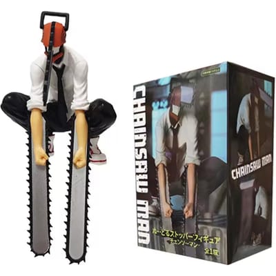 Chainsaw Man Denji Anime Actiefiguur 1560 Verzamelmodel Speelgoed voor Volwassen Fans gray