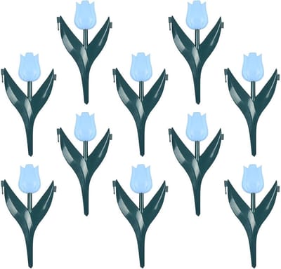Bloembedrand - Tuinafscheiding - Tuin Decoratie - Bloemvormig Ontwerp - 10 Stuks - Blauw
