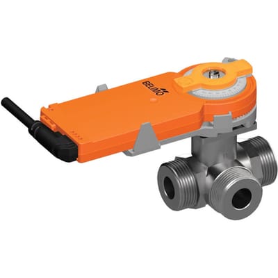 Belimo 3-Weg Regelklep G1-1/4 Kvs6.3 24VAC/DC 75s 2-10V 2Nm IP54 R518/KR24-SR