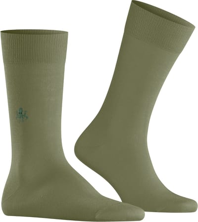 Burlington Brit Style gedessineerd katoen sokken heren groen - maat 40-46