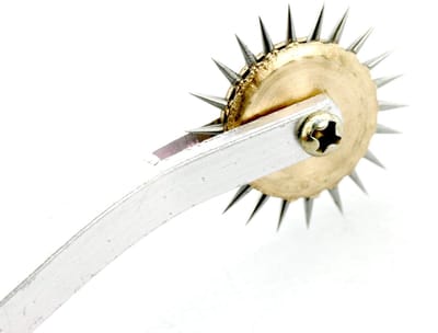 Dailygoody - Perforerende Tool - Perforator Roulette Wiel - Comfortabel handvat - Natuurlijk - Geschikt voor leer en papier - Ideaal voor naaipatronen