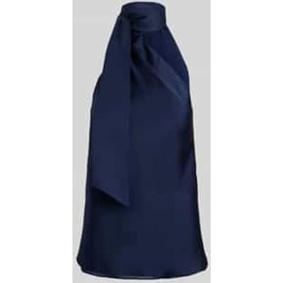 Shaped fit top met vetersdetail