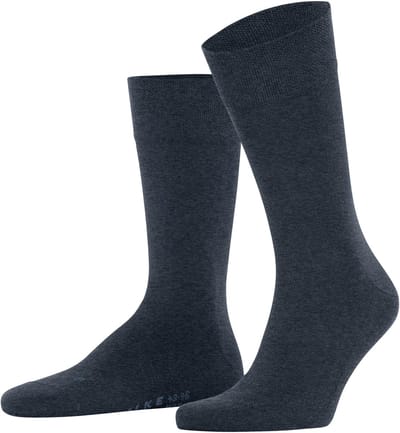 FALKE Sensitive New York met comfort tailleband lyocell sokken heren blauw - maat 43-46