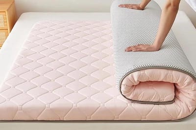 Japanse Futon Matras - Vloermatras Slaapmat - Comfortabel Slapen - Ergonomisch Ontwerp - 120x200cm - Roze