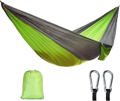 Ultralichte Hangmat - Kampeerhangmat Reishangmat - Outdoor Ontspanning - Compact en Duurzaam - 260 x 140 cm - Limoen Groen