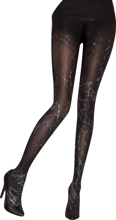 Pretty Polly Panty - Fashion - Splatter - One Size - 36/42 - Zwart