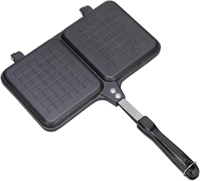 Sandwich Maker - Tosti Apparaat - Warme Broodjes Maken - Dubbelzijdig Roosteren - 36 x 25 cm - Zwart