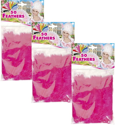 Widmann Sierveren - 150x - roze - 17 cm - knutselveertjes - DIY/decoratie/hobbymateriaal