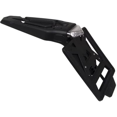 Motorfiets kentekenplaat houder 30° met LED verlichting Rtech