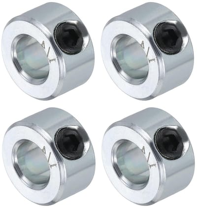 Golfringen met 1/4 inch gat, 4 stuks koolstofstalen asringen met schroef voor kruiwagens en landbouwgereedschap, duurzaam en sterk
