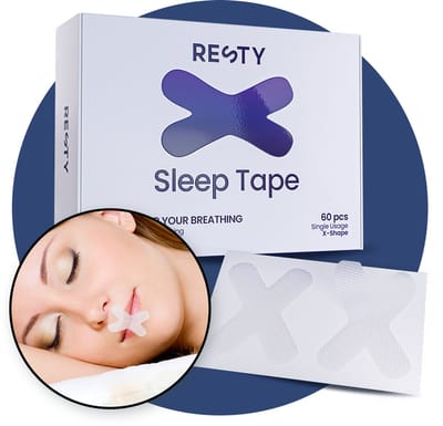 Resty X-Shape Mondtape - Slaaptape - Allround & Huidvriendelijk - 60 Stuks