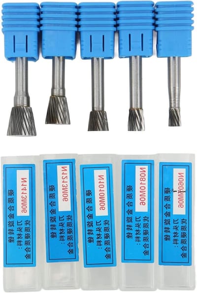 Roterende Braamset - Metaalvijlen Set - Metaal Bewerking - Warmtebehandeld Hardmetaal - 5 Delig - Zilverkleurig
