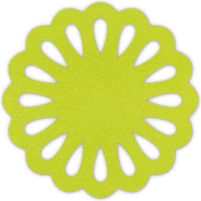 Druppel vilt onderzetter - Lichtgroen - 6 stuks - ø 10 cm Rond - Glas onderzetter - Cadeau - Woondecoratie - Woonkamer - Tafelbescherming - Onderzetters Voor Glazen - Keukenbenodigdheden - Woonaccessoires - Tafelaccessoires