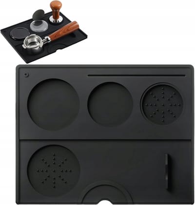 Merkloze Siliconen Koffie Tamper Mat - Antislip & Gemakkelijk Schoon te Maken