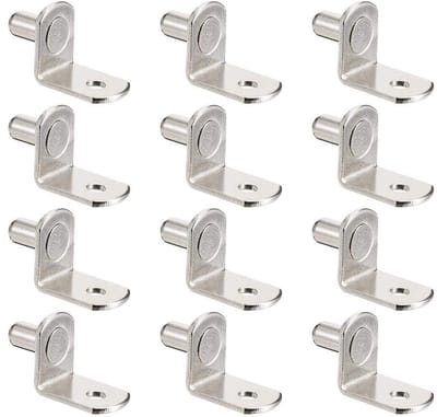 Planksteunen - Wig Gaten Kast Steunen - Meubel Montage - L-Vorm Hoek - 6mm - Brons