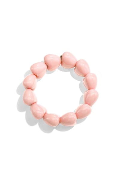 Armband met chunky harten kralen