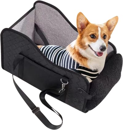 Huisdier autostoel - Reisstoel hond - Veilig reizen - Opvouwbaar ontwerp - Tot 6.4 kg - Meerkleurig