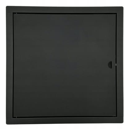 Zwarte metalen inspectieluik 60x60 cm met handige sluiting