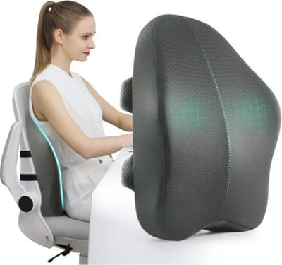 Lumbale Ondersteuning Kussen voor Bureaustoel - Ergonomische Rugsteun - Rugpijn Verlichting Ergonomische rugkussen