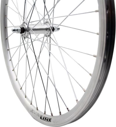 Roland voorwiel 24 x 1.75 vast Alu V-profil zilver zink spk