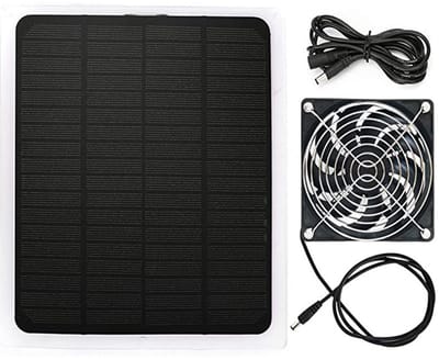 10W Waterdichte Zonneventilator Set, Buiten Afzuigventilator, Geschikt voor Kas, Kippenhok & Huisdierhok