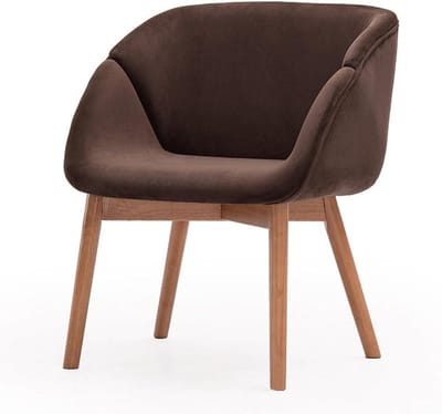 Houten Loungestoel - Comfortabele Stoel - Ontspannen Zitten - Massief Hout - 78 cm Hoog - Roodbruin