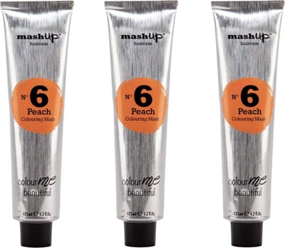 mashUp haircare N° 6 Peach Colouring Mask 125ml - 3 stuks