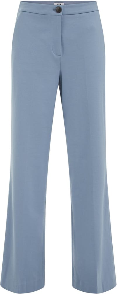 WE Fashion Dames wide leg pantalon met stretch