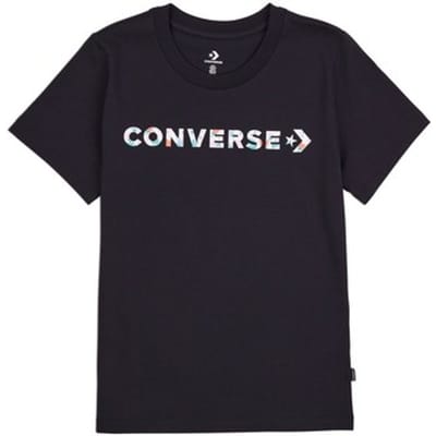 T-shirt Korte Mouw Converse Floral Logo Graphic