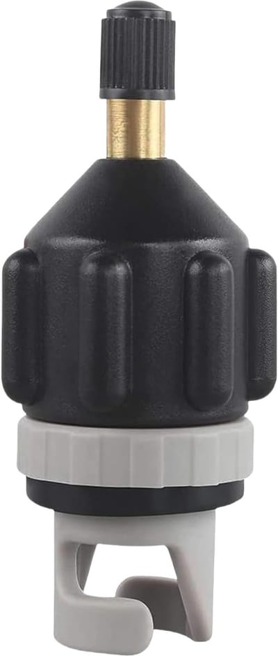 Luchtpomp Adapter - Ventiel Converter - Watersport Uitrusting - Lekvrije Afdichting - Compact Formaat - Zwart