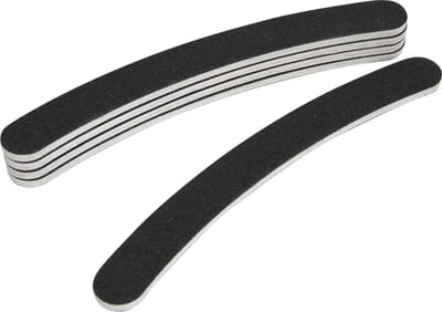 Nagelvijlen - Kromme vijlen - Nagels Vormgeven - Twee korrels - 5 stuks - Zwart