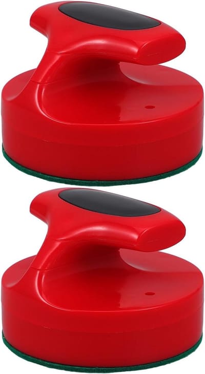 Air Hockey Pucks - Pushers Strikers - Tafelspel Spelen - Geluidsarme Viltbodem - 9.4 cm - Multi