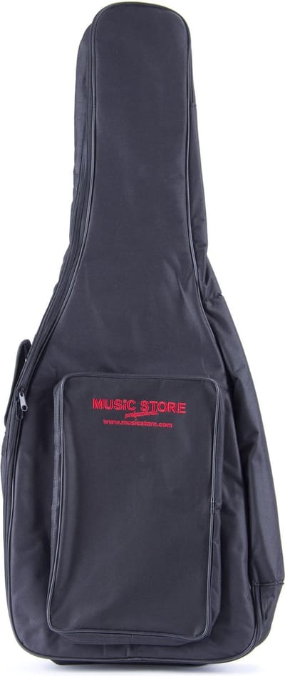 MUSIC STORE "Basic" Gigbag Classic gitaar zwart/rood Logo - Tas voor klassieke gitaren