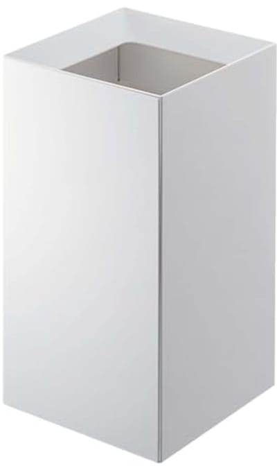 Moderne open afvalcontainer met handvat - 9 liter, kunststof, wit