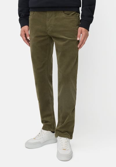 camel active 5-PKT Regular Fit Katoenmix Broek - Maat menswear-32/30 - Bosgroen