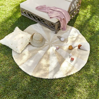 LOBERON Vloerkleed voor binnen en buiten Wobbilo beige/crème