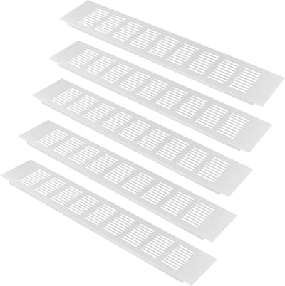 5x Aluminium Ventilatie Roosters voor Deur Kast en Koelkast 400x80 mm