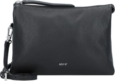 abro Adria Schoudertas Leer 24 cm - Dames - black-nickel