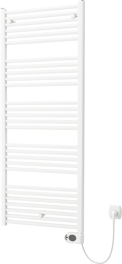 Plieger Elba Elektrische handdoekradiator – Handdoek verwarmer – Met klokthermostaat – 146.2 cm x 50 cm – 700 Watt – Wit