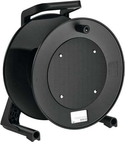 SCHILL GT 310.S0 - Kabelhaspel - Kabeldrum - Cabledrum - Leeg - Kleur: Zwart - Onbreekbaar - Special Gummi